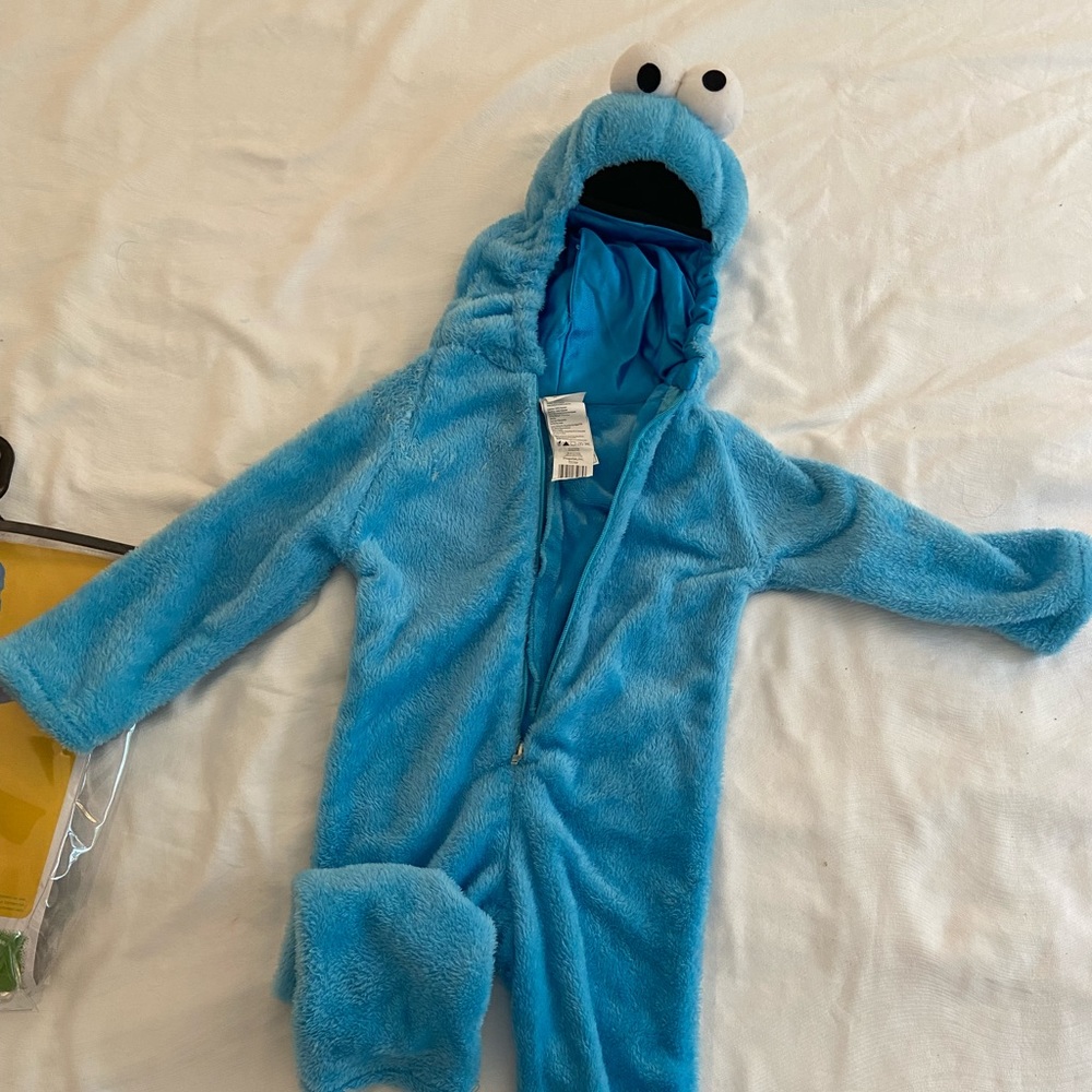 Disguise Blue Fuzzy Monster Kids Costume